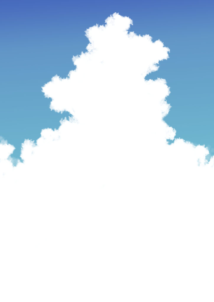 創作絵の簡易メイキングです メロンソーダと入道雲 ダージのアトリ絵